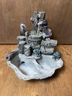 Duck Geese Family Bath Indoor Outdoor Yard Garden Fountain with Frog Turtle READ