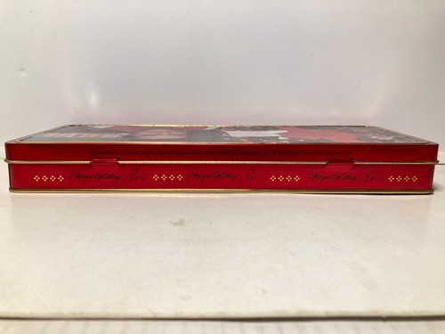 Russell Stover Blechdose 1997 Elvis Presley Happy Holidays Kamin & Weihnachtsbaum - Bild 5 von 5