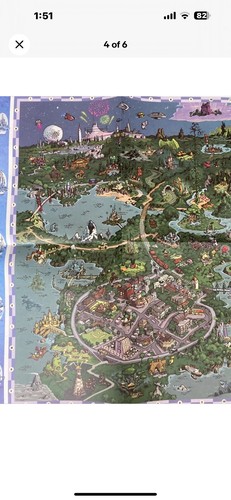 Disney D23 Gold Member Gift Map 2020 Fantastic Worlds Map Of All Things Disney! - Picture 2 of 4