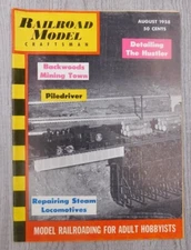Railroad Model Craftsman August 1958 Vol 27 No 3 Trains Mancave Vintage Magazine