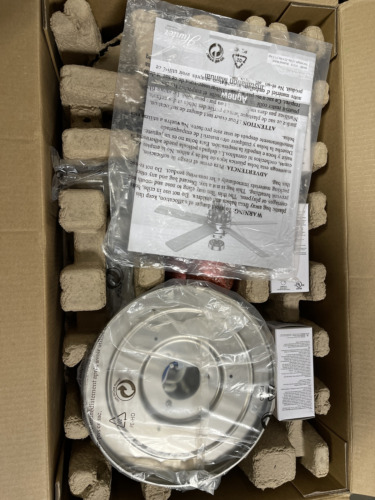 Hunter Agnew 52in LED Indoor Brushed Nickel Ceiling Fan 51214 (Missing Parts) - Picture 2 of 5