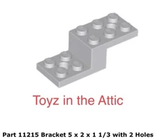 Lego 1x 11215 Light Bluish Gray Bracket 5 x 2 x 1 1/3 10497 Galaxy Explorer