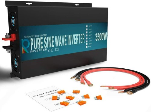 Inversor de onda sinusoidal pura 3500 W 12V 24V 36V 48VDC a 120VAC camión energía solar doméstica - Imagen 12 de 20