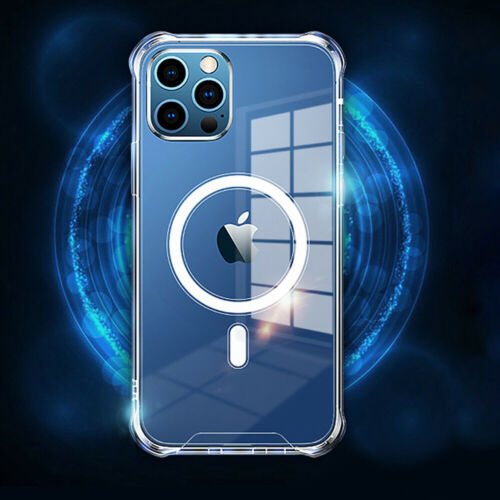 Custodia cuscino d'aria TPU trasparente cerchio magnetico per iPhone 11 12 13 14 15 16 XS - Foto 4 di 28