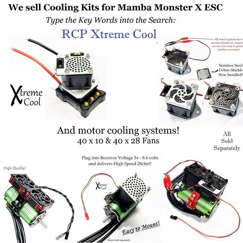 Ventilador de refrigeración de alta velocidad 40 mm motor sin escobillas frío RCP Xtreme hasta 8,4 voltios 28cfm - Imagen 16 de 24