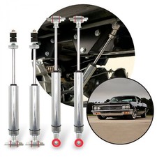 1965-1970 Chevrolet Impala Front - Rear Performance Race Shocks Kit 4 Bolt-on