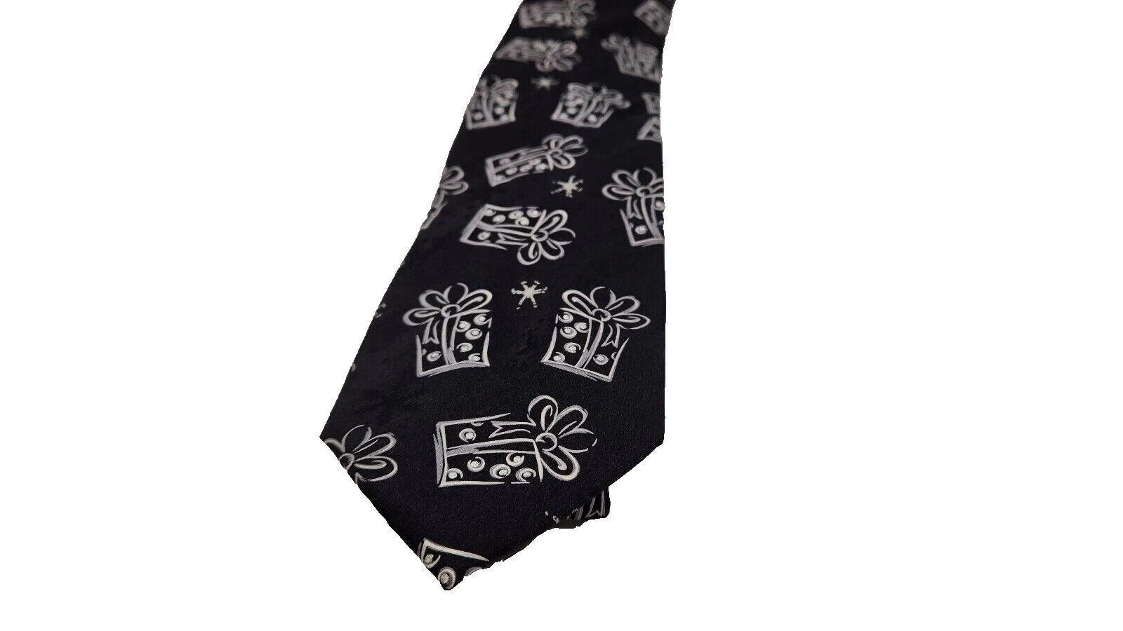 Black Geometric Ties for Men