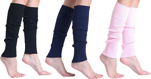Leg Warmers for Women – 3 Pairs Soft Slouch Socks, Retro Knee-High or Scrunched - Picture 14 of 23