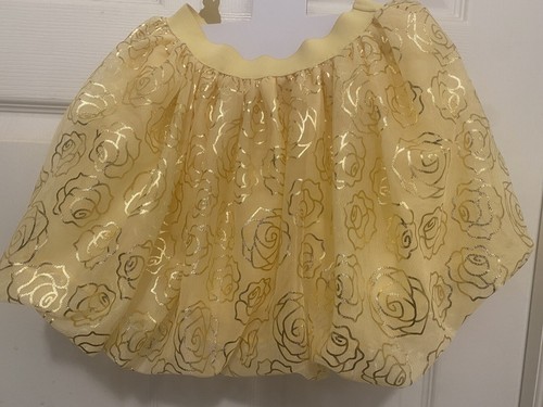 DISNEY princess 3pcs Hoodie Tutu T shirt Sz 5 Easter Outfit Beauty And Beast - Picture 3 of 6