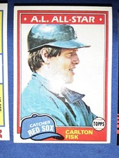 1981 Topps Carlton Fisk #480 Boston Red Sox HOF - Free Shipping