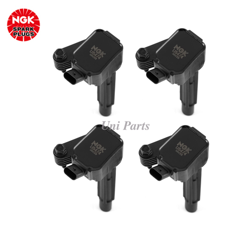 68211953AA For Alfa Romeo Giulia 2017-2018 Stelvio 2.0L 4x OEM NGK Ignition Coil - Picture 2 of 4