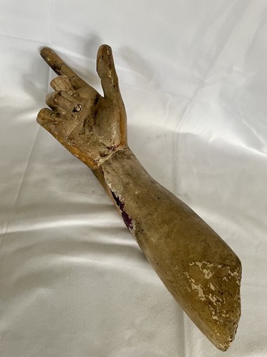 18th Century Architectural Saint Hands of God, Carved wood life size hands - Picture 12 of 12