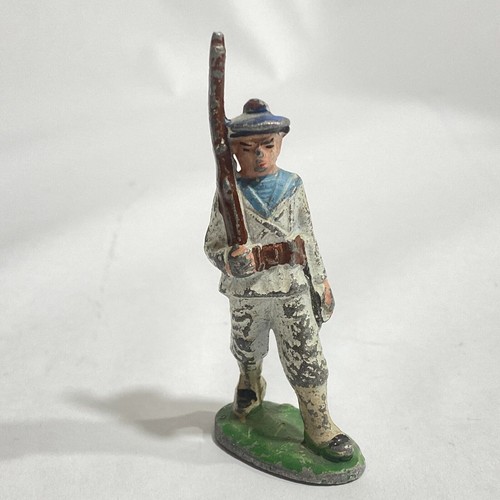 Vintage 11 Barclay Manoil Figuren WWII Armee Piraten Marine Kavallerie Verwundeter Soldat - Bild 13 von 19