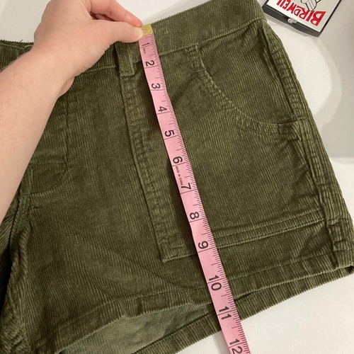 Birdwell Beach Britches Corduroy Chino Shorts Women's Sz 8 Olive Green New Wtags - Picture 12 of 22