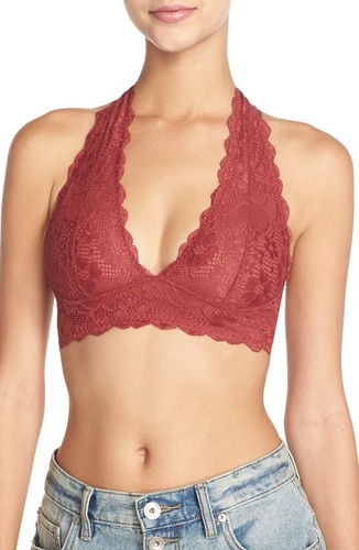 Nuevo con etiquetas Free People Sujetador - Sujetador Halter de Encaje Galloon - Imagen 59 de 87