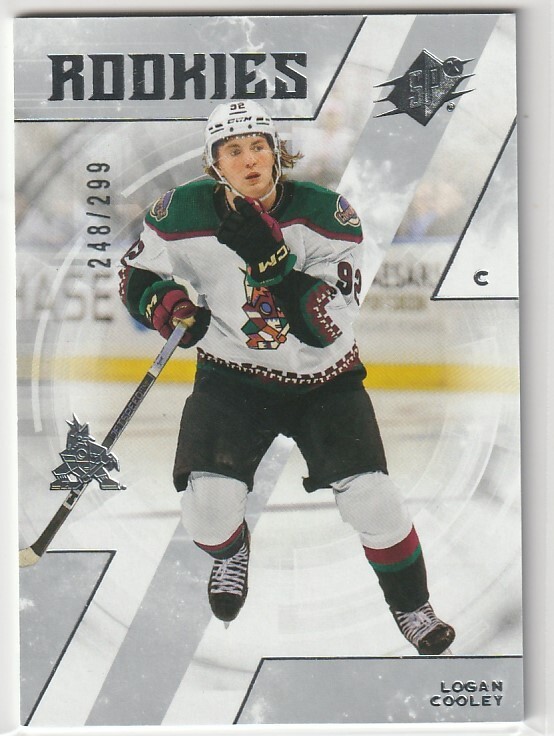 2023-24 UPPER DECK SPx ROOKIES RC ROOKIE #104 COYOTES - LOGAN COOLEY /299