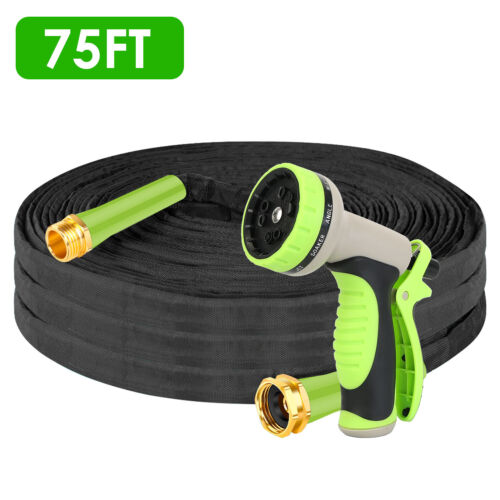 50/75/100FT Non-Expandable Garden Hose Water Hose for Watering Car Washing Yard - Picture 30 of 33