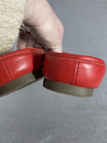 Vionic Adeline Red Leather slip on comfort Loafer Mule Shoes size 8 Woman’s - Picture 16 of 16
