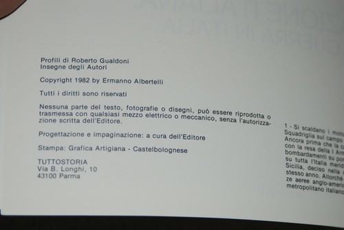Aviazione Italiana : La Guerra In Italia (1982, Paperback, Albertelli, Italian) - Picture 5 of 7