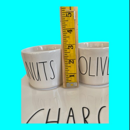 Rae Dunn 16" Charcuterie Board Nuts Olives Fruit Bowls Wedding Housewarming Home - Picture 7 of 10