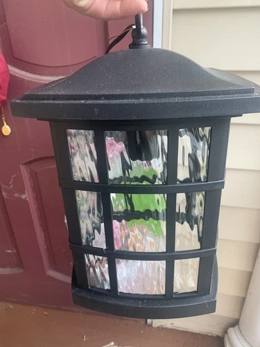 Quoizel (SNN1909K) Stonington Outdoor Pendant Lighting- 100w-Mystic Black - Picture 3 of 8