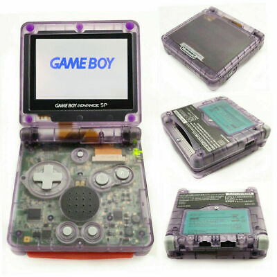 Super Mario Purple Game Boy Advance GBA SP Console AGS 101 Brighter Backlit  LCD