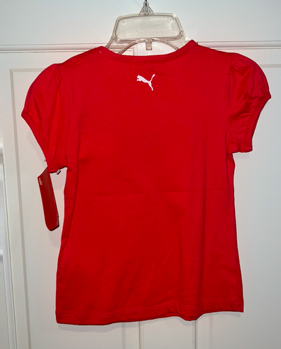 NWT Puma Girls Short Sleeve Pink Shirt Size 6X - Picture 2 of 5