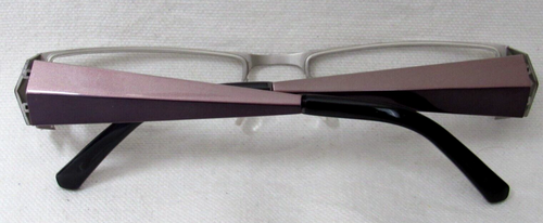LTEDE 1084 SILVER, PINK & Purple 54-18-135 OPTICAL Eyeglass Frame Demo Frame - Picture 3 of 9