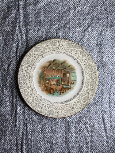 Imperial Salem China 23K Gold 10,75" Platzteller