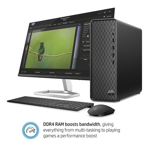 New HP S01 Slim Desktop PC 10th Gen Core i3-10105 3.70GHz 16GB 256GB SSD Win 11 - Picture 3 of 7