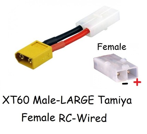 Conector pequeño y grande XT60 a Tamiya airsoft o cable de radiocontrol macho-mujer/mujer-macho Reino Unido - Imagen 9 de 20