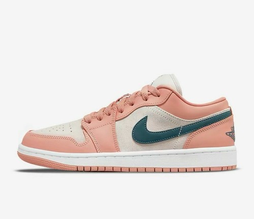 Air Jordan 1 Low Women's Size 7.5 LT Madder Root/Dark Teal Green DC0774-800 - Picture 3 of 8