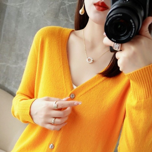 New Women's Knitted Cardigan Sweater Coats Knitwear Long Sleeves Outwear Gift AU - Picture 16 of 24