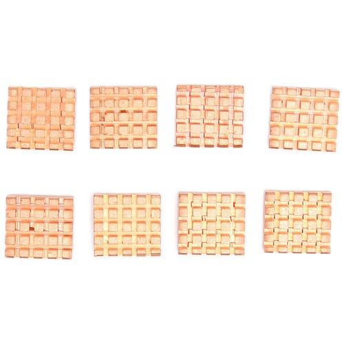 8pcs Heat Sinks Pure Copper Heatsinks with Adhesive Patches for Motherboard - Afbeelding 5 van 12
