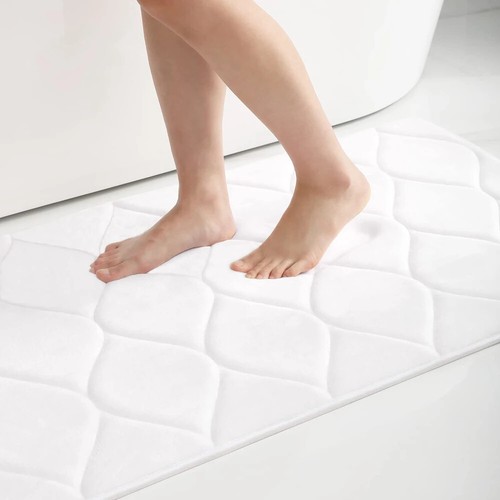 Memory Foam Bathroom Bath Mat Soft Non-Slip Carpet Absorbent Floor Bathroom Rug - Bild 8 von 23