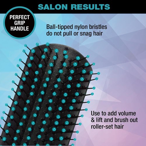 Cepillo de pelo Conair Pro con cerdas de nailon X-pequeño cepillo redondo hombres mujeres 80072IN1 - Imagen 2 de 6