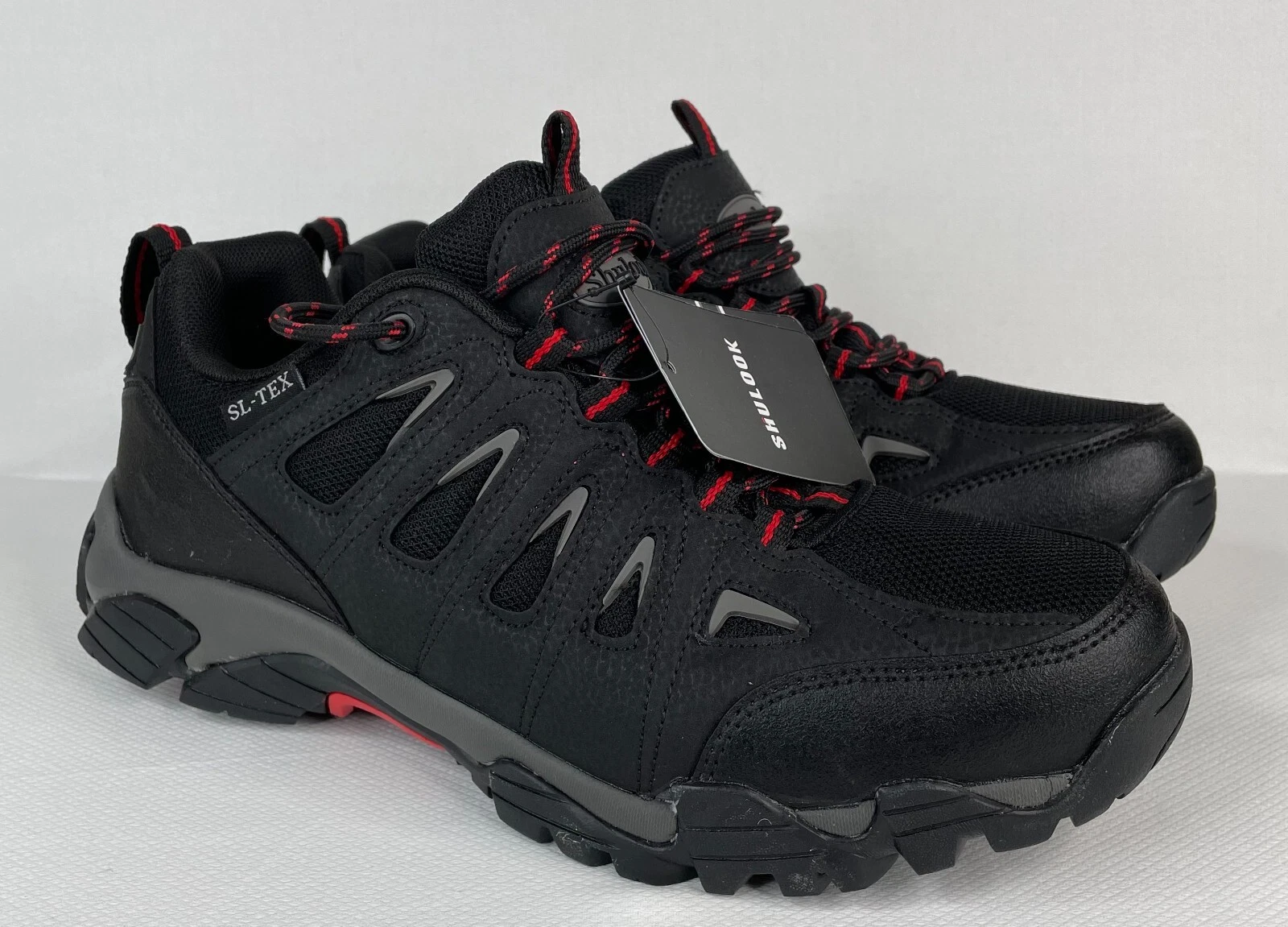 SHULOOK Men's Waterproof Hiking Shoes Lightweight Anti Slip Size 10