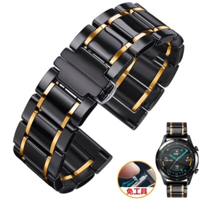 16-22mm Ceramic Watch Straps For Samsung Galaxy 3 Gear S3 Active2 Huawei GT New