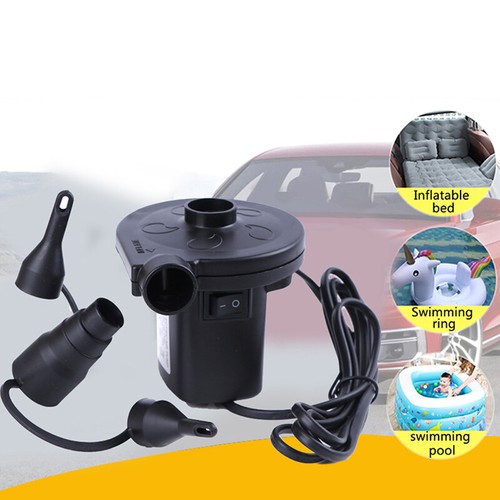 Car Inflatable Air Pump AC 12V For Camping Air Bed Inflate Boat Pump for Blo-tz - Imagen 2 de 12