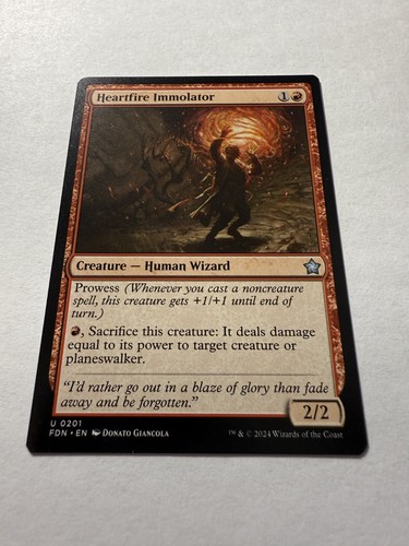 Heartfire Immolator Foundations NM+ Regular - Picture 1 of 3