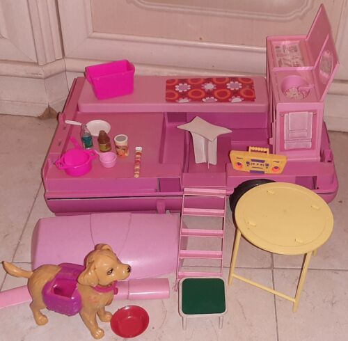 BARBIE CAMPER MAGIC VAN 1989 MATTEL CON 4 BAMBOLE DOLLS KEN LOTTO VINTAGE - Foto 8 di 20
