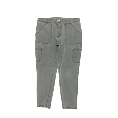Faded Glory Utility Skinny Women's size 16 Gray Denim jeans