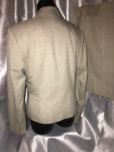 Traje Falda Blazer Sharagano Atelier Beige/Gris Panel para Ventana Wmn Múltiples Bolsillos - Imagen 7 de 12