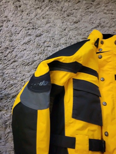 Skidoo Bombardier Protective Racing Jacket size P/S 2 In 1 Lined Scotchlite - Picture 8 of 23