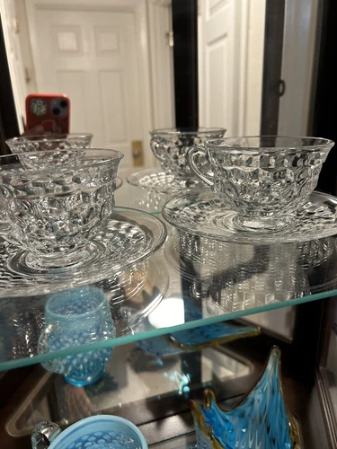 Fostoria American Cup and Saucer set of 2 vintage
