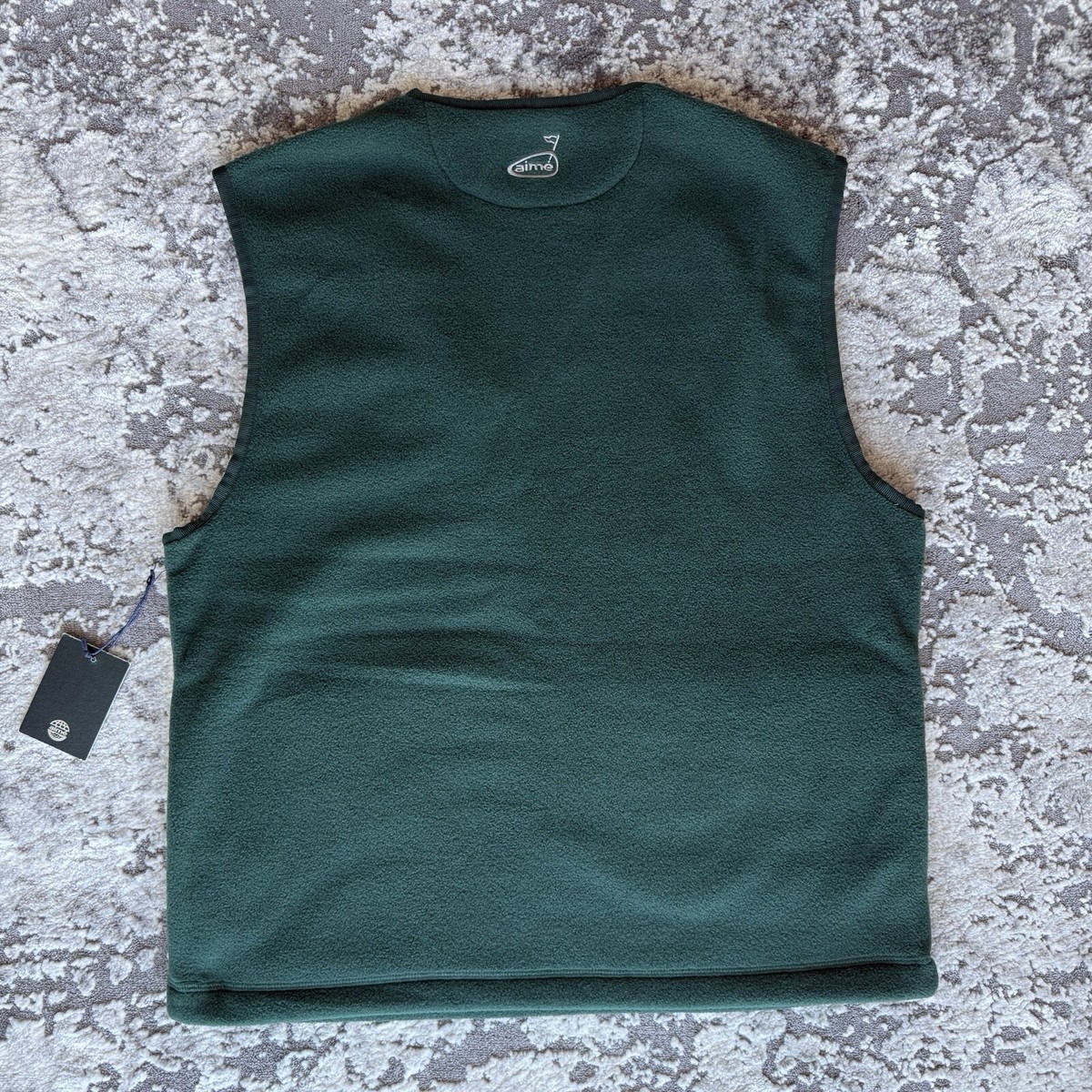 AIME LEON DORE ALD Golf Fleece V-Neck Vest - Green size: S