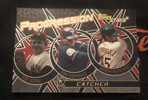 2001 Topps Stars - Yogi Berra/Ivan Rodriguez "Progressions" #P2 - Bild 1 von 2