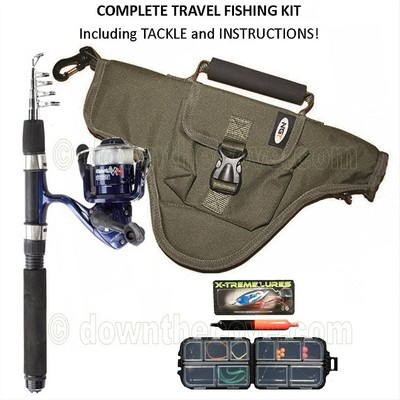 FAST POST! NGT Namazu Mini Travel Telescopic Holiday Fishing Rod /& Reel Combo