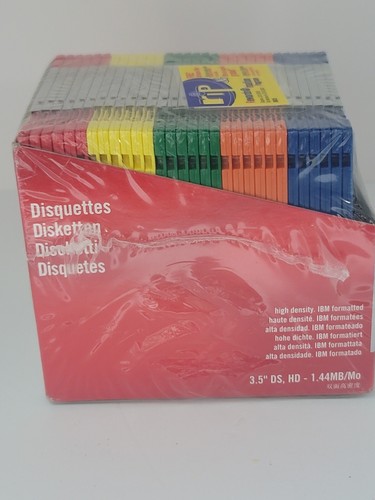 New! Imation 2HD IBM Formatted 25 + 5 Free (Total 30) Colored Diskettes 1.44 MB - Photo 4/7