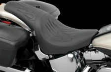 Drag Specialties 0802-0468 Predator Seat - Flame Stitched - Softail '00-'05
